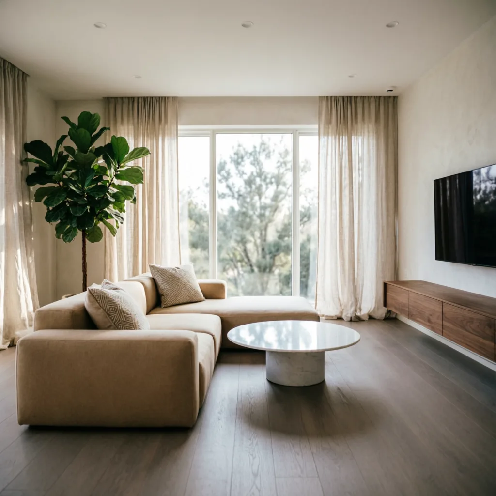 Как подготовить квартиру к интерьерной фотосъёмке — гостиная после staging